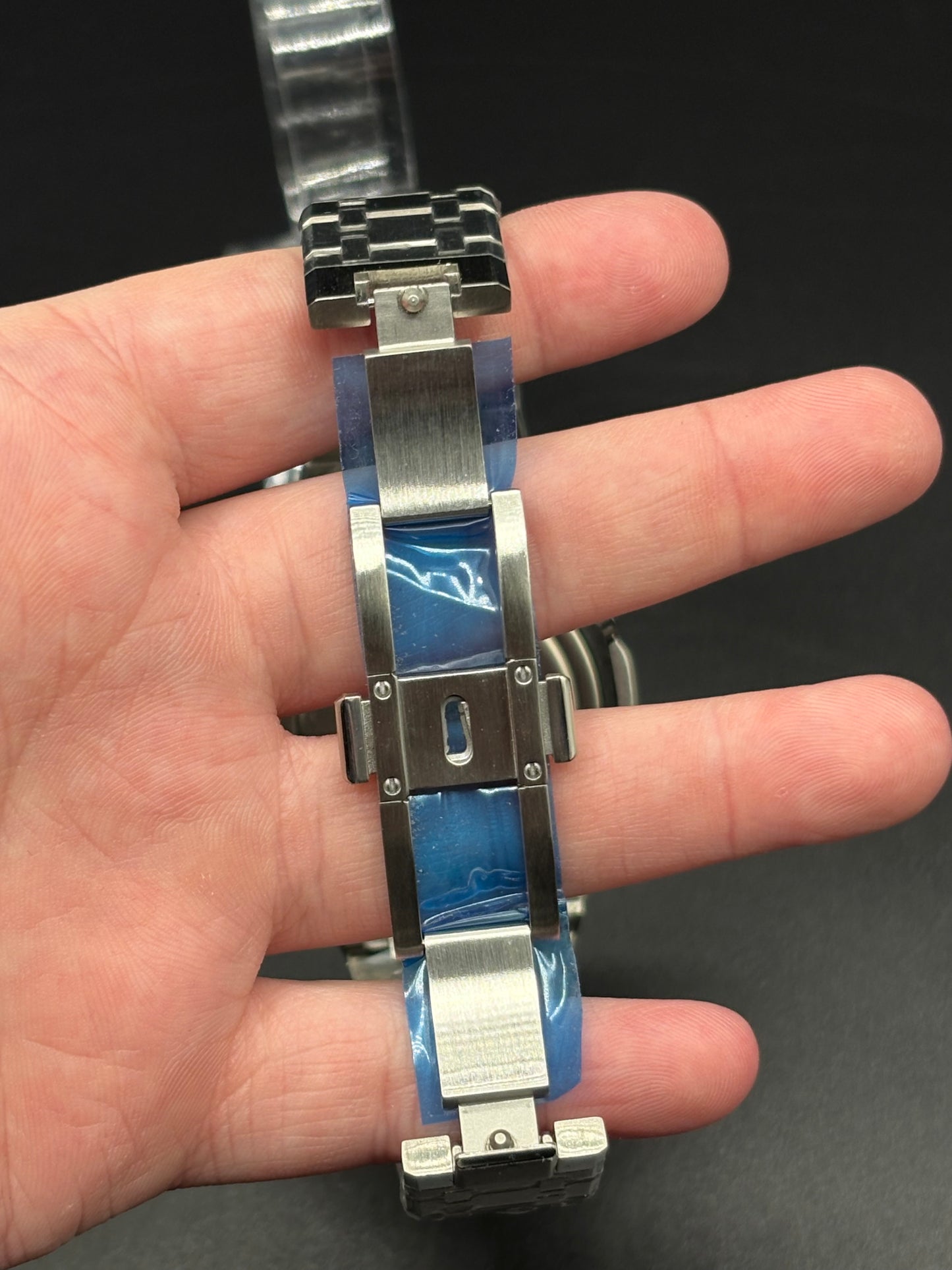 Custom Casio GA-2100 Casioak Blue/Orange Reflection Dial