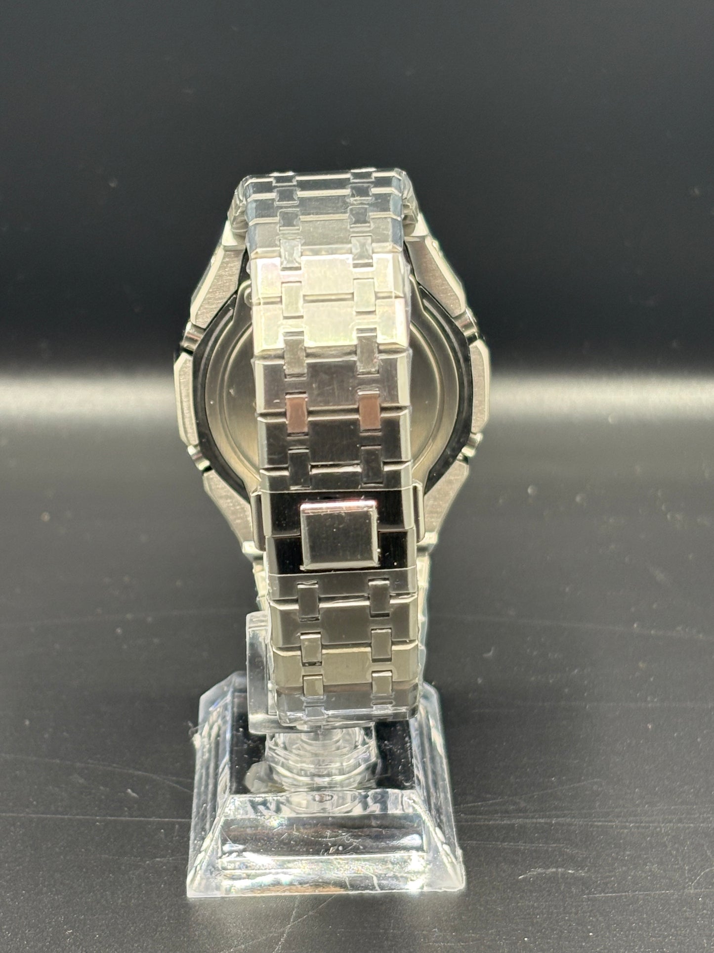 Custom Casio GA-2100 Casioak Blue/Orange Reflection Dial