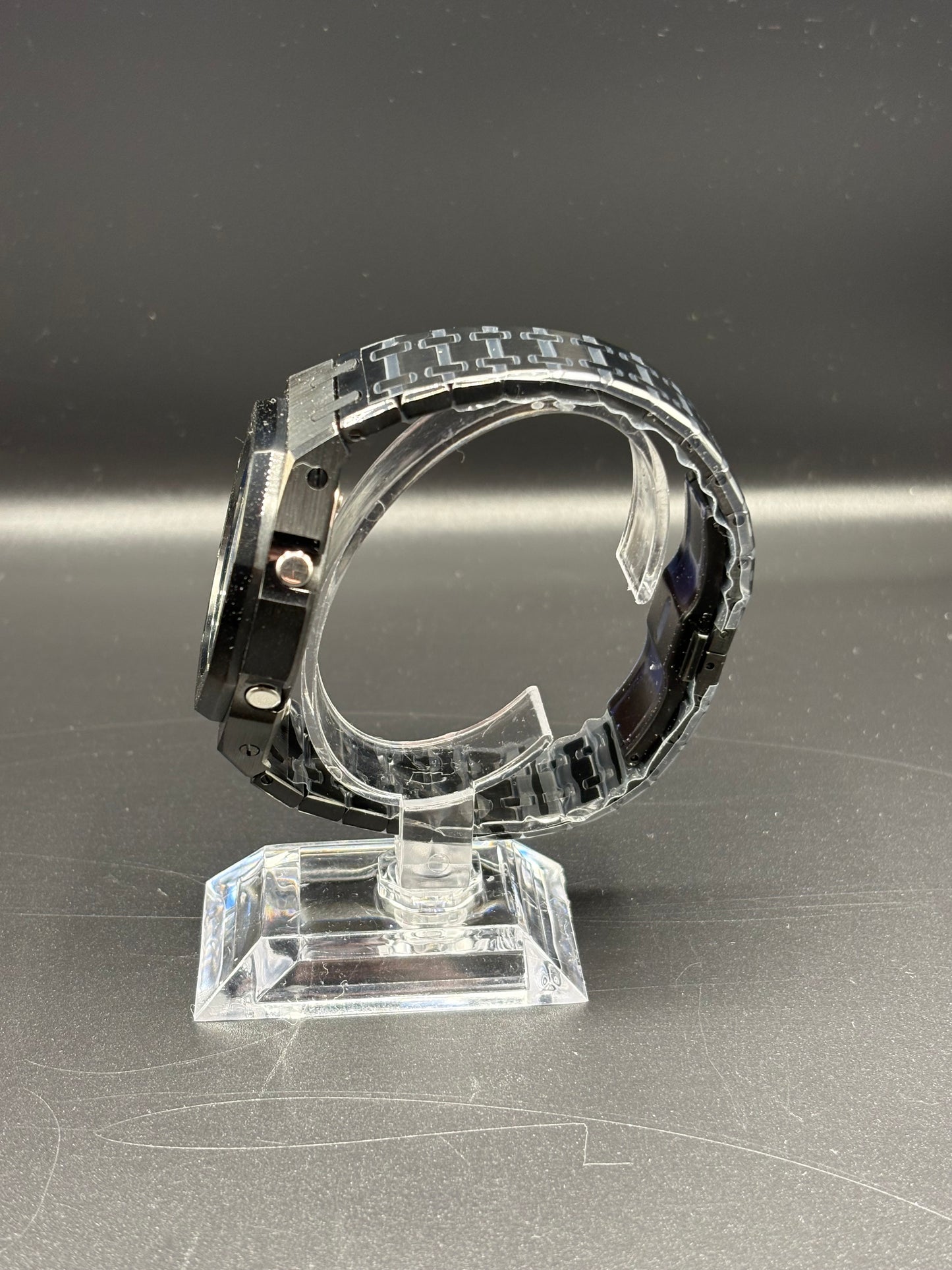 Custom Casio GA-2100 Casioak Blue/Orange Reflection Dial