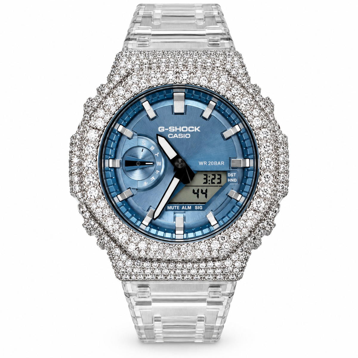 Casio GA-2100 ‘Aqua Maissanite’ Custom G-Shock