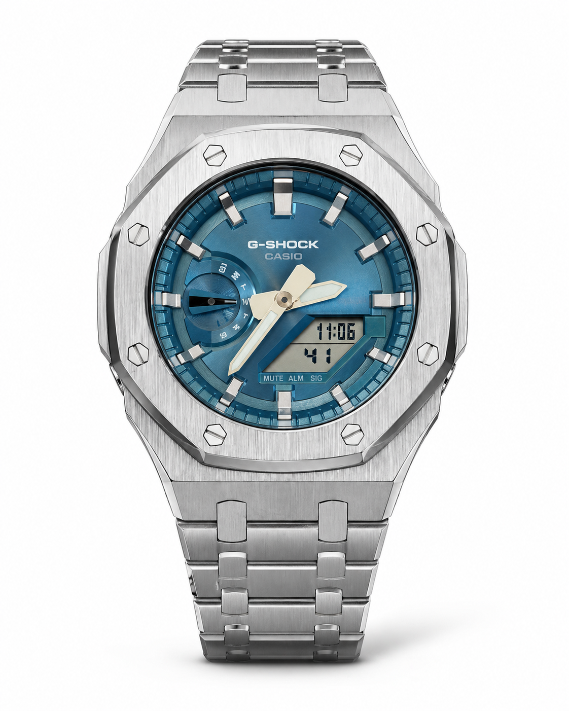 Full Stainless G-Shock ‘Aqua’ CasiOak