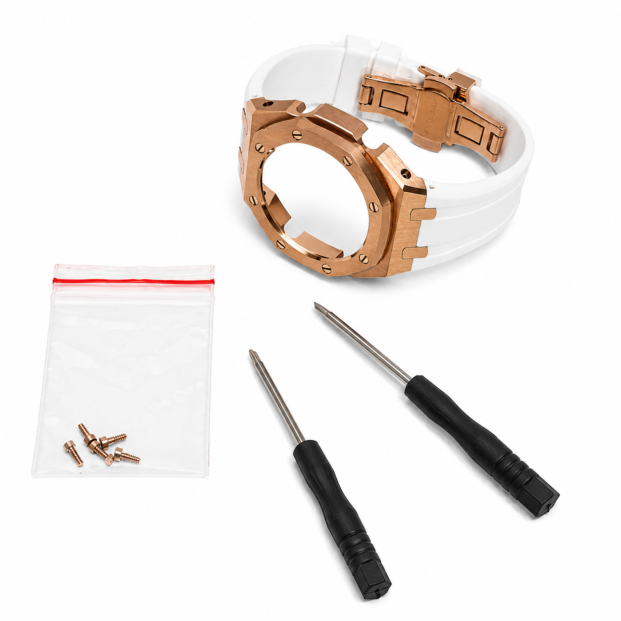 Casio GA-2100 Mod Kit – Stainless Steel CasiOak Case & Strap Upgrade